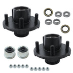 Set of 2 Trailer Idler Hub Kits 5 on 4.5" for 2000 lbs Axle