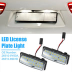 2X White 3528SMD LED License Plate Light 26510-9Y00A for Nissan Altima (2016–2018)