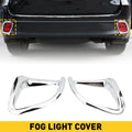 2pc Chrome Rear Fog Lamp Light Cover for Toyota Highlander (2014–2019)