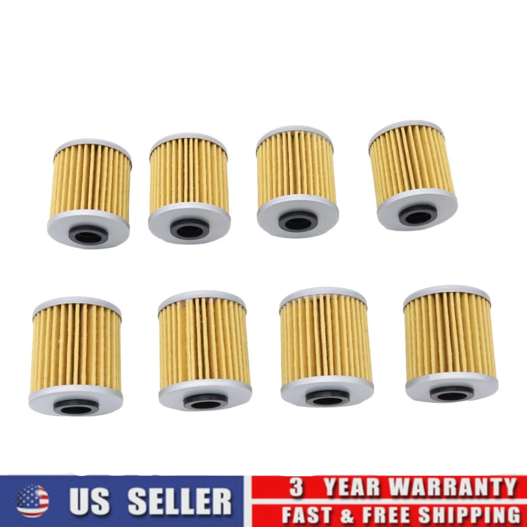 8Pcs Oil Filter for Kawasaki KX250 KX450 KX250F KX450F (2004–2023)