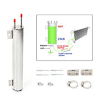 2" Polished Stainless Steel Radiator Coolant Overflow Tank for Automotive