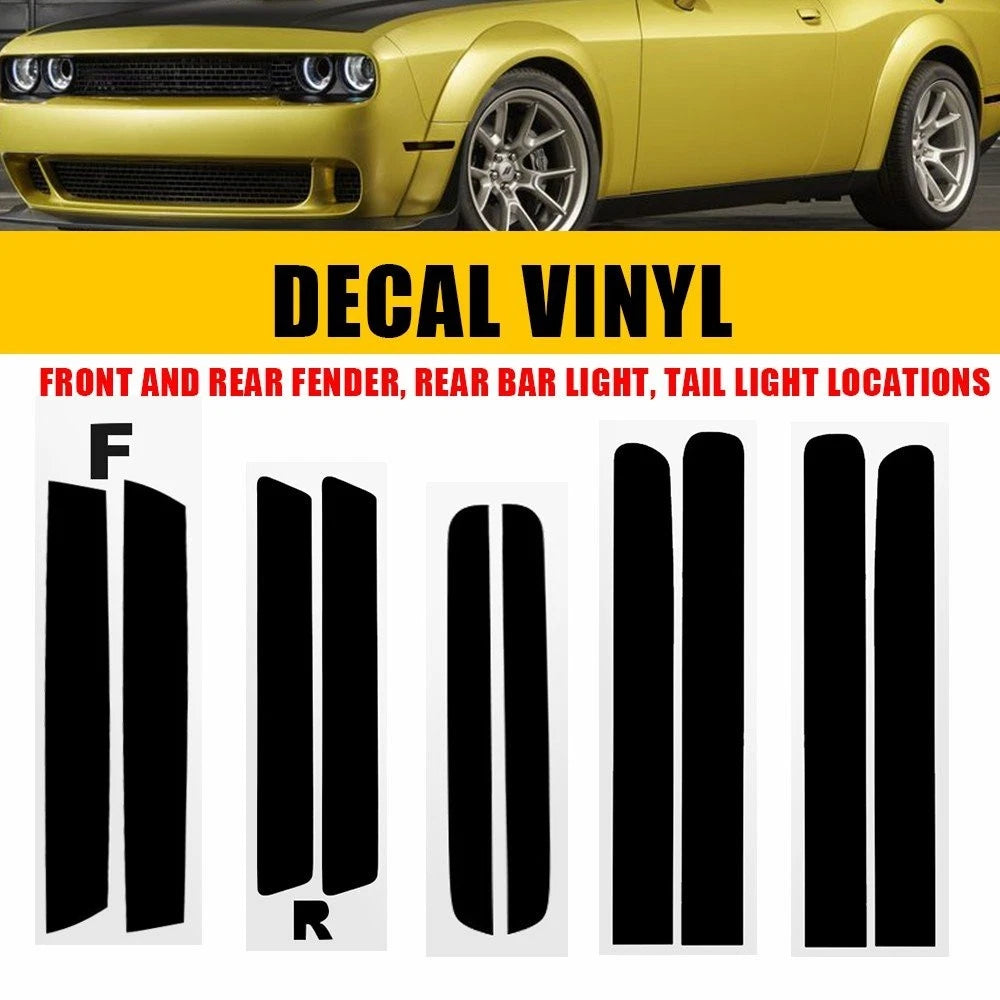 Precut Tint Overlay Vinyl Decals for Challenger (2015–2023)