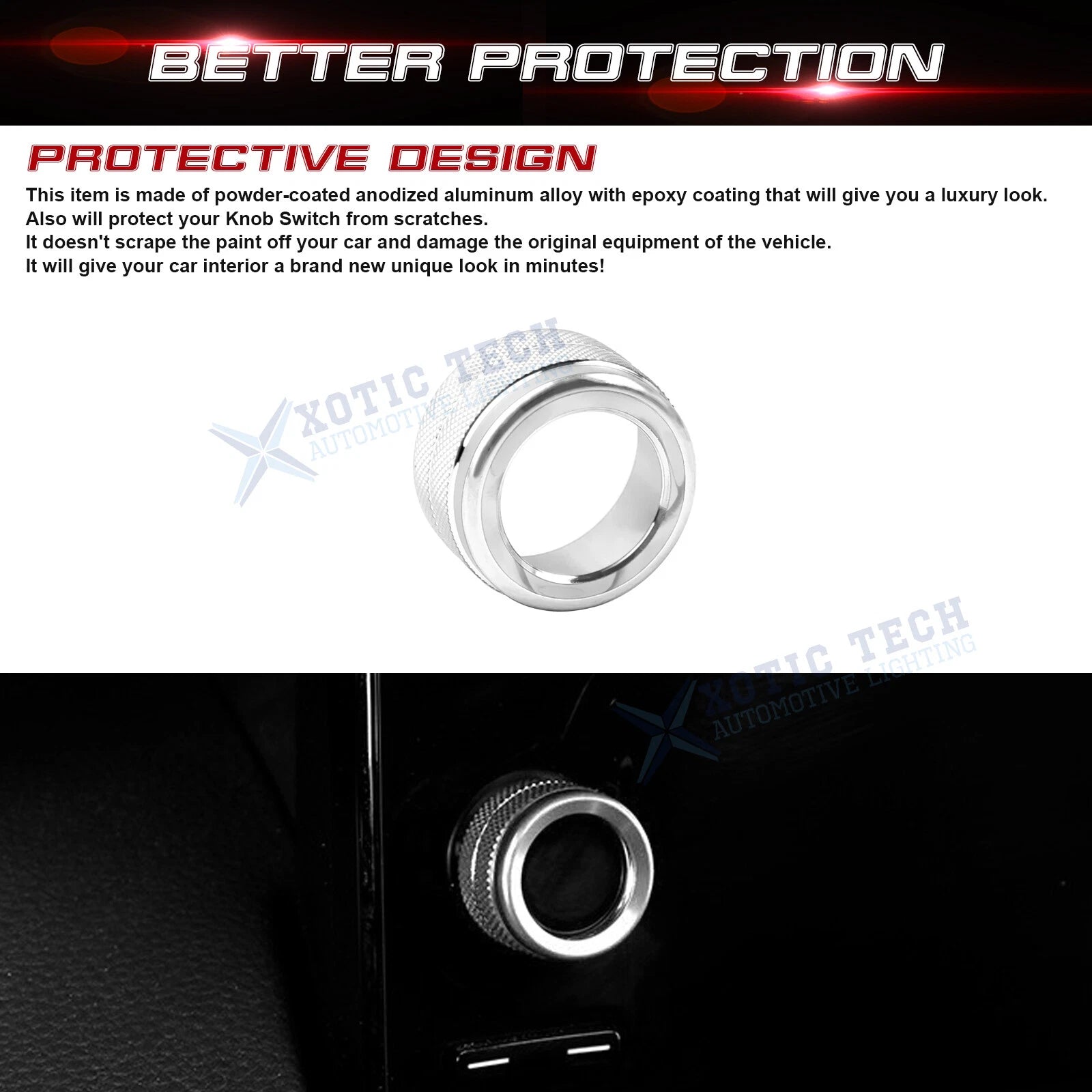 Audio Volume Control Knob Cover Ring Decal for Honda Civic, CR-V (2023-2026)