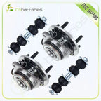 Set of 4 Front Wheel Hub Bearing Assembly Sway Bar Links for Chevy Blazer S10 (1995–2005)