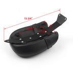 Rear Passenger Pillion Pad Seat for Victory Octane (2017) - Black Leather