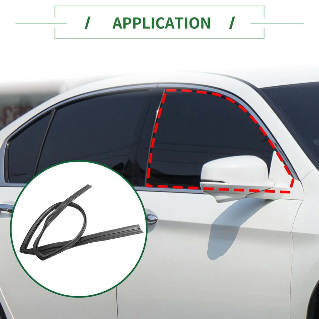 Rear Left Door Window Run Channel Seal Strip for Honda Accord (2003-2007)