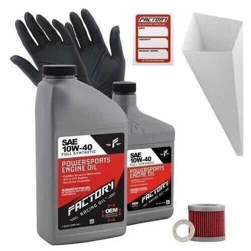 10W40 Oil Change Kit for Suzuki GN125 LT125 LT185 (1.5Qt)