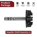 Water Pump Shaft w/ Impeller for Yamaha YZ125 (2005–2024) / YZ125X (2020–2024)