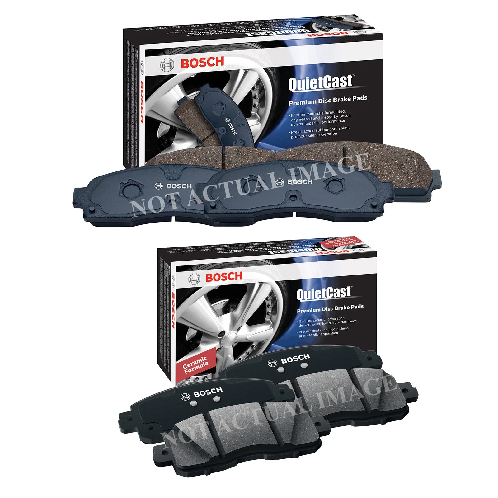 Bosch QuietCast Brake Pads Kit for Buick Chevrolet GMC (Front & Rear)