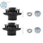 Pre-Greased Trailer Hub Kit 5 Bolt 4-1/2 Inch Circle for 3500lbs #84 Spindle