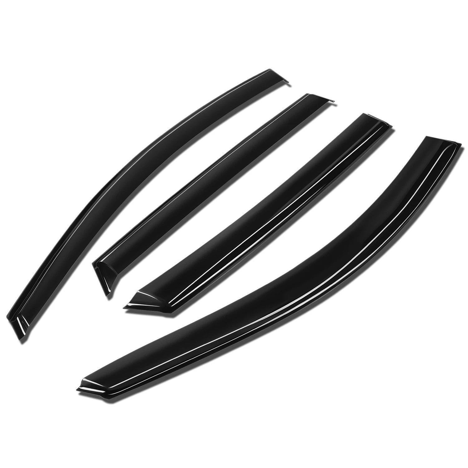 Set of 4 Window Visors for Kia Sorento (2016–2020) - Black Rain Deflector