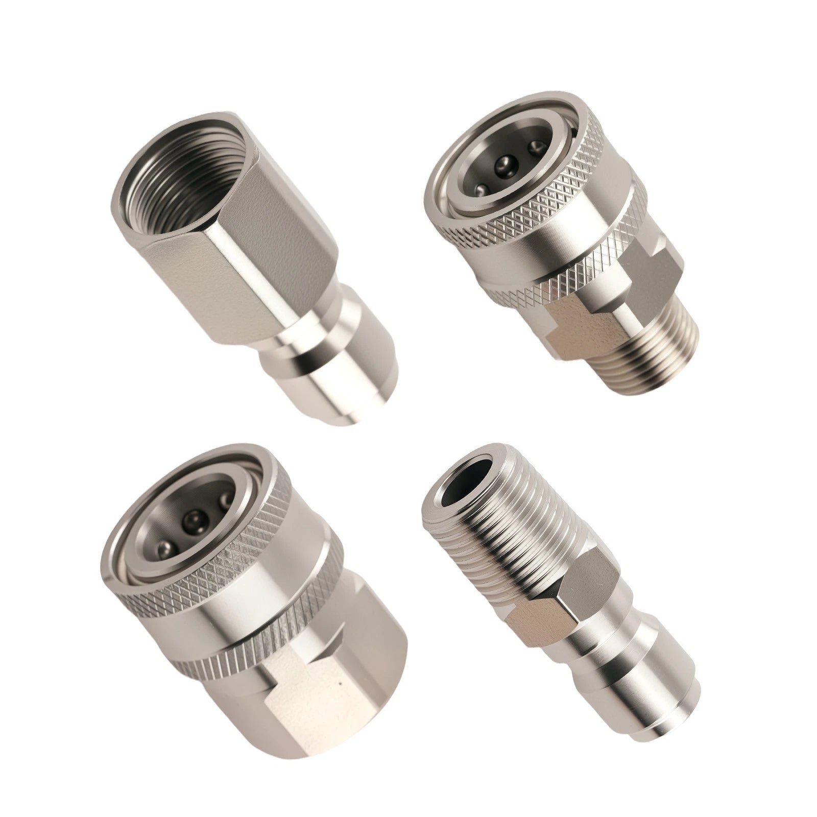 Set of 4 Quick Release Adapter Couplers for Pressure Washer (4000 PSI)