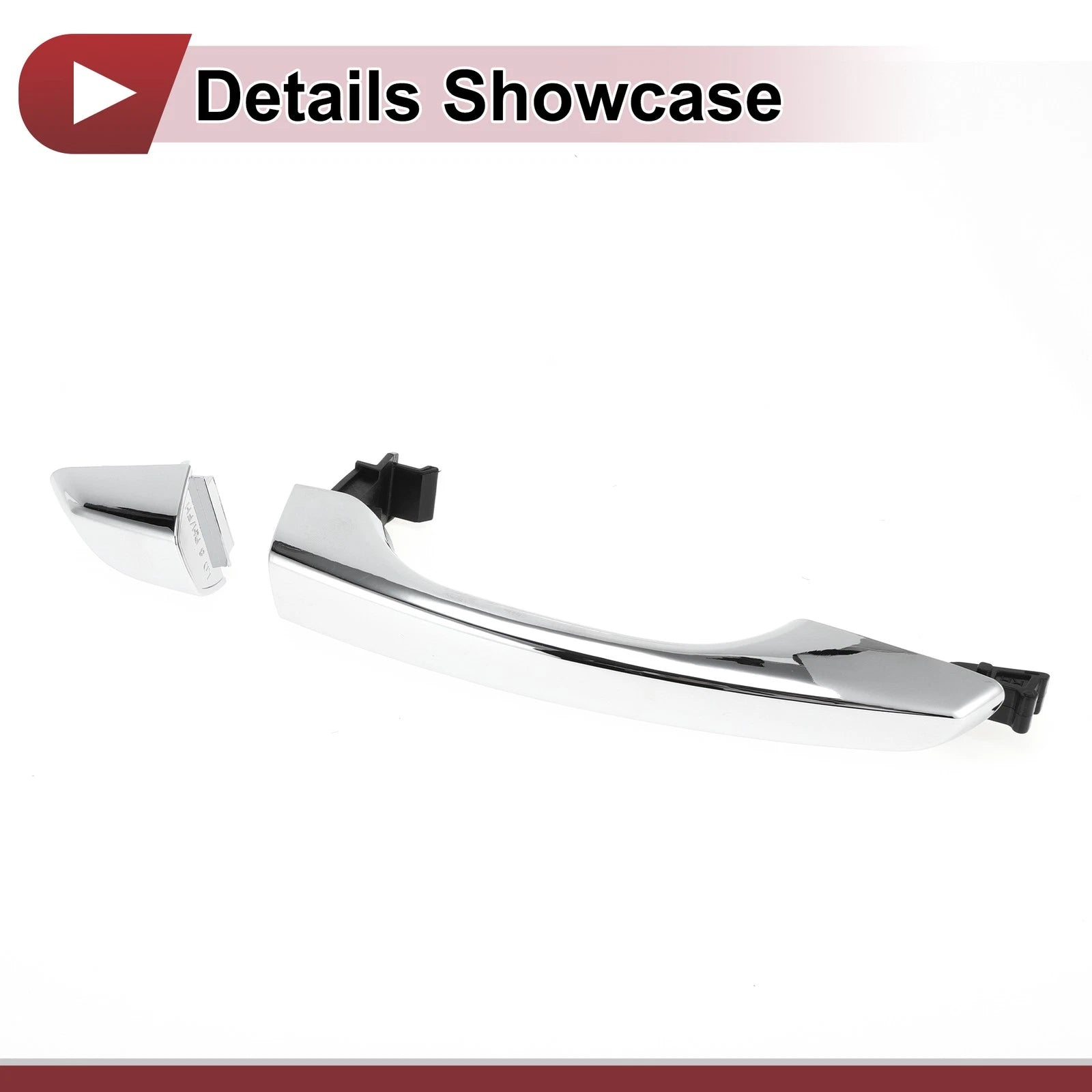 Car Door Handle Grip for Hyundai Elantra Sedan (2017–2020) No. 82661F2210 Silver Tone