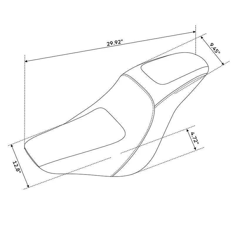 Driver & Passenger Seat for Harley Low Rider S FXLRS (2020–2025) ST FXLRST (2022–2025)