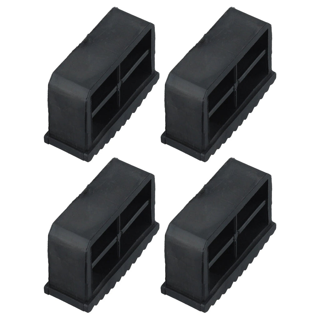 Set of 4 Rubber Non-Slip Ladder Leg Covers for Safe Climbing Experience