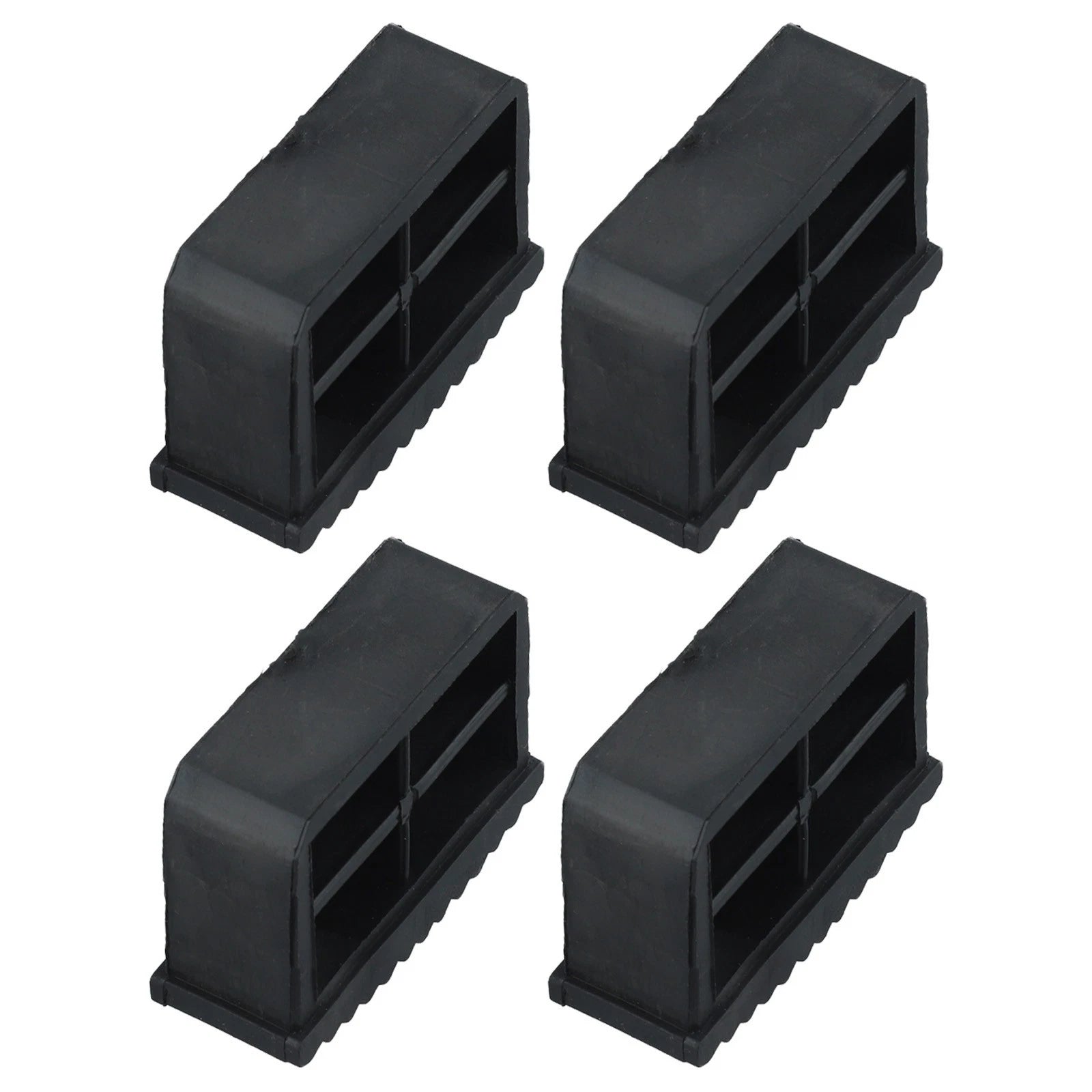 Set of 4 Rubber Non-Slip Ladder Leg Covers for Safe Climbing Experience