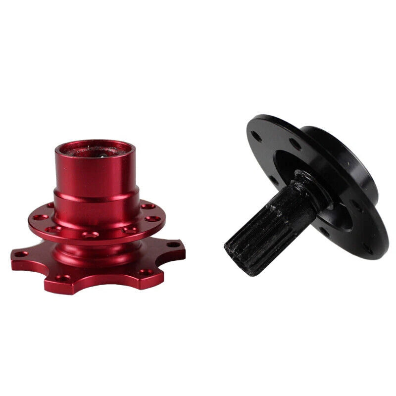 Universal Sports Steering Wheel Quick Release Hub Adapter Red