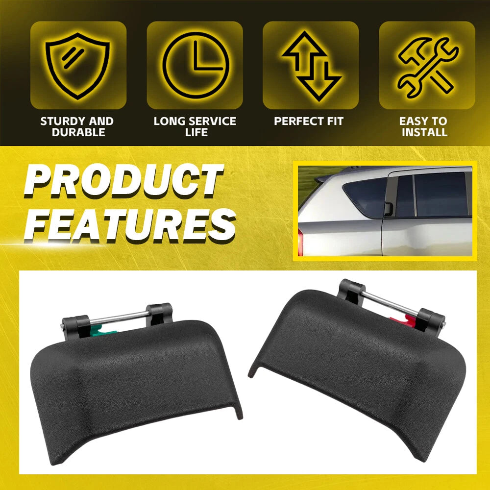 Set of 2 Black Door Handles for Jeep Compass (2007–2016)