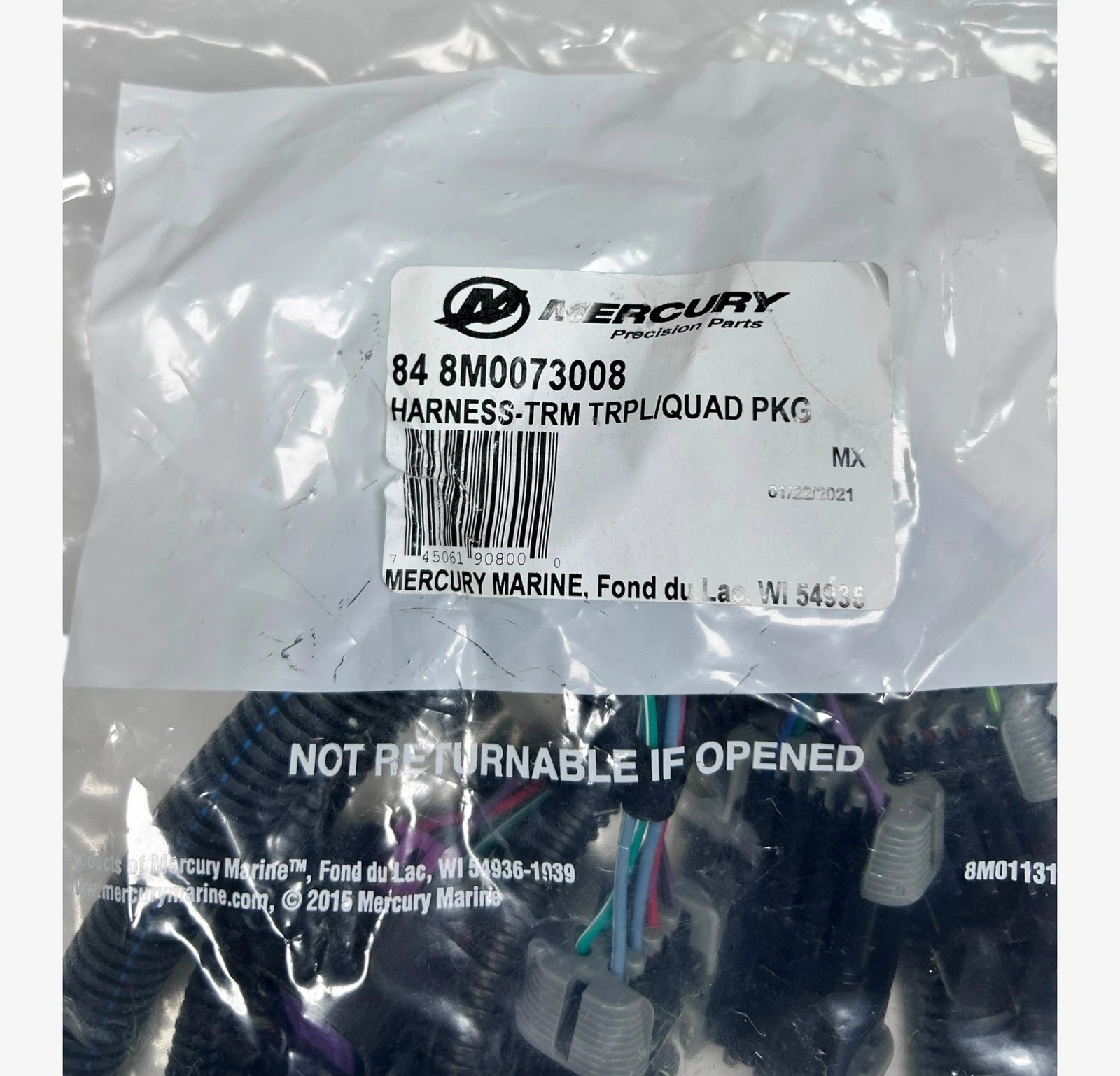 Triple Trim Harness Cable Assembly for Mercury Marine (8M0073008)