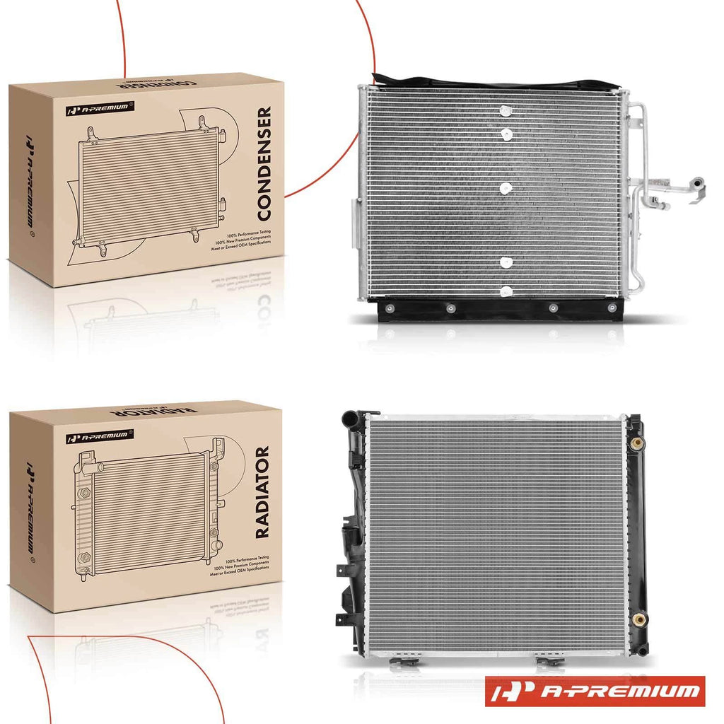 Radiator & AC Condenser Cooling Kit for Mercedes-Benz W124 (1986–1995)