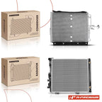 Radiator & AC Condenser Cooling Kit for Mercedes-Benz W124 (1986–1995)