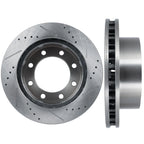 Front Drilled & Slotted Brake Rotors for Ford F-250 Super Duty (2000–2004)