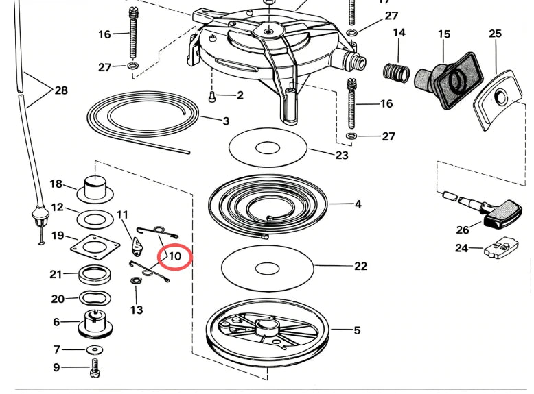 Set of 2 Spring Plates to Pawl for BRP Johnson Evinrude 20-30HP (N/A)
