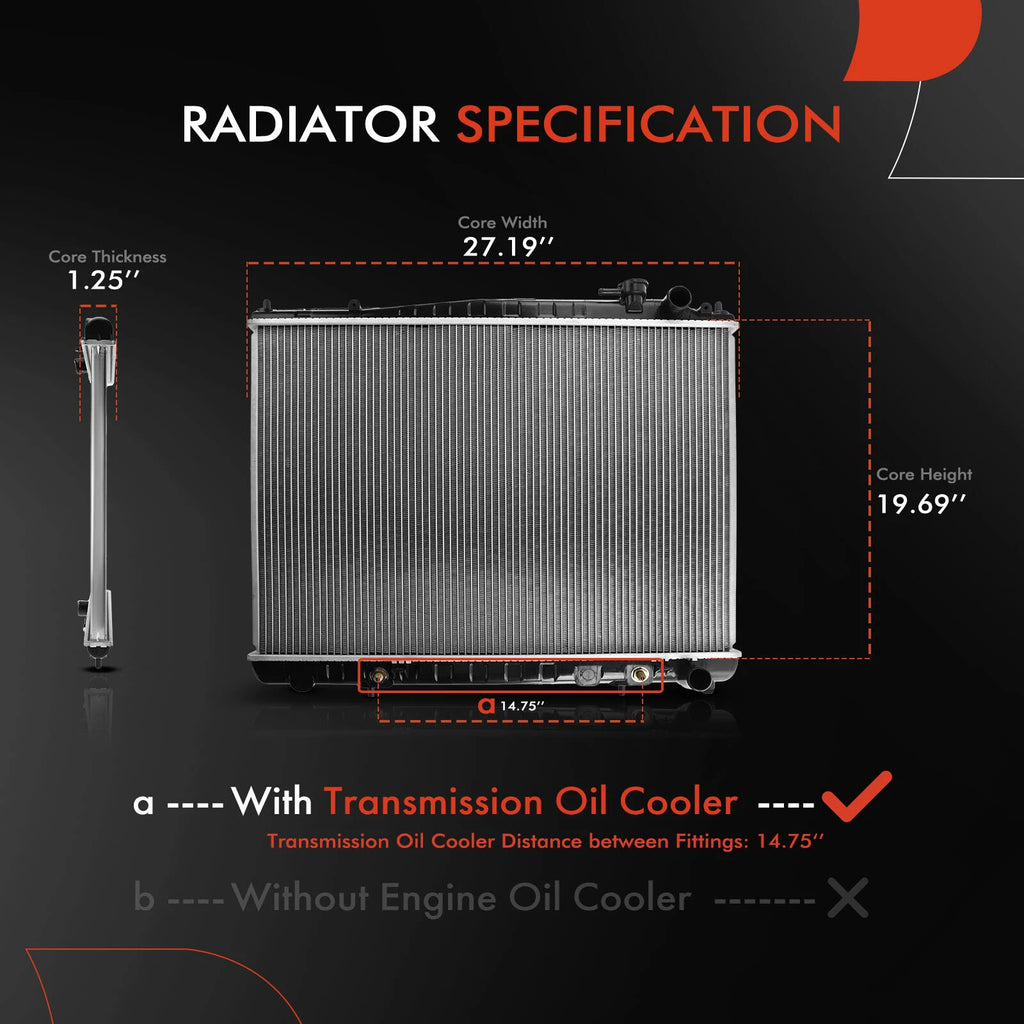 Radiator for Nissan Pathfinder Infiniti QX4 (1996–2000)