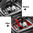 Carbon Fiber Gear Shift Panel Cover Trim for Jaguar F-Type (2013-2024)