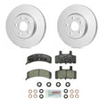 Set of 2 Front Vented Rotors & Ceramic Disc Brake Pads for GMC Safari (1996–2005)