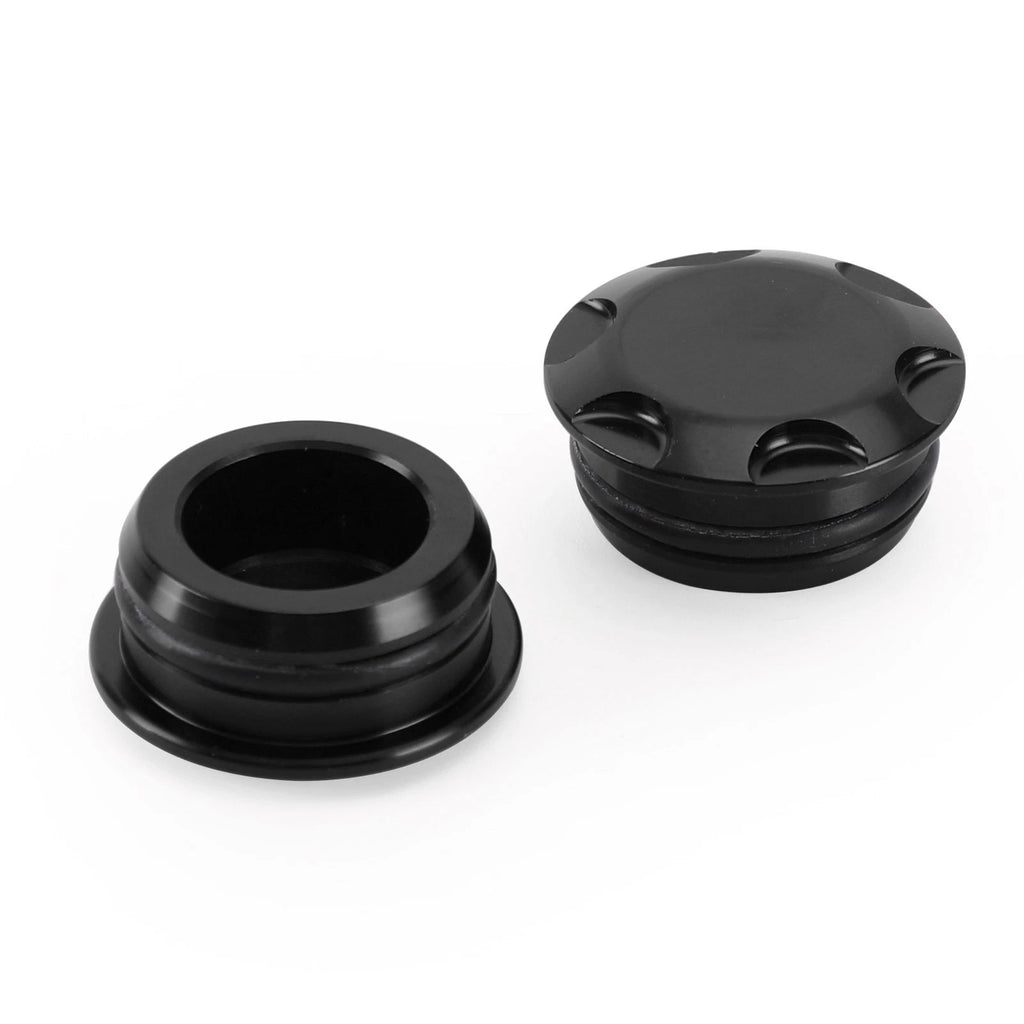 Frame Plugs Inserts Pair Black for Kawasaki Ninja EX 250 400 Z250 Z400 (2018–2022)