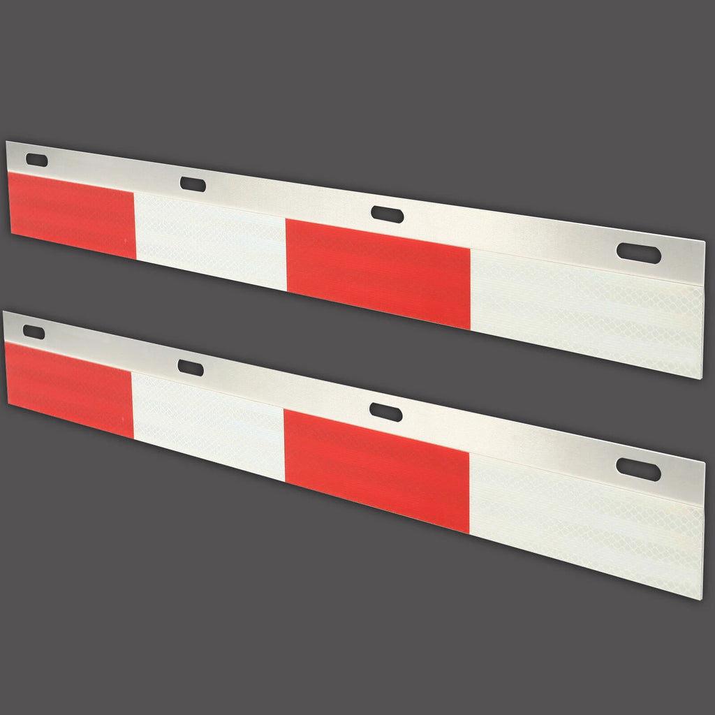 Mud Flap Hanger Reflector Plates for Truck Trailer (24"x3")