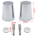 Set of 2 Chrome Handle Bar Ends for Suzuki GSXR 1000, Yamaha R1, R6