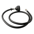 Black Rubber Hose Spray Nozzle with Brass Accessories for Shampoo Bowl (N/A)