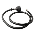 Black Rubber Hose Spray Nozzle with Brass Accessories for Shampoo Bowl (N/A)