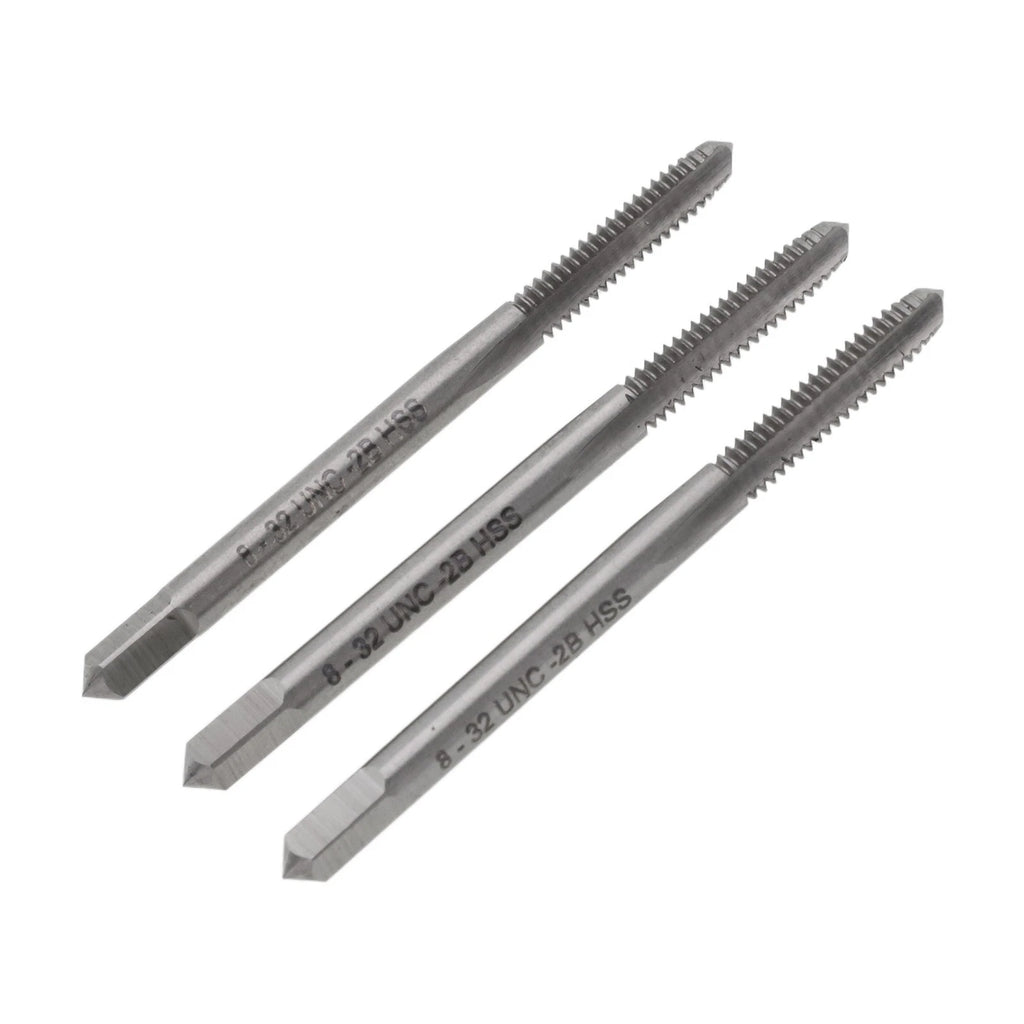 Hand Threading Tap Set 8-32 UNC for Automotive Applications