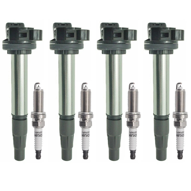 4X Ignition Coil + 4X Iridium Spark Plug for Toyota Matrix, Scion xD (2009–2013)