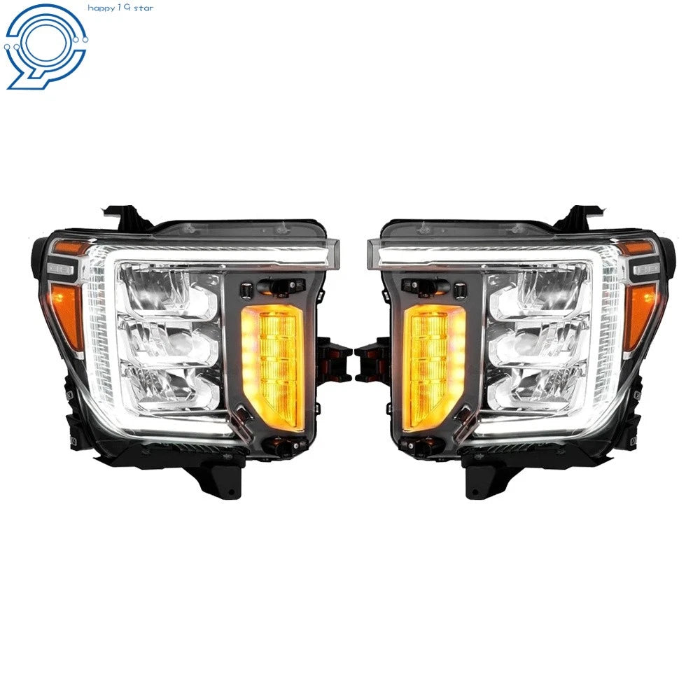 Full LED Headlight Set for GMC Sierra 2500/3500 HD (2020–2023)