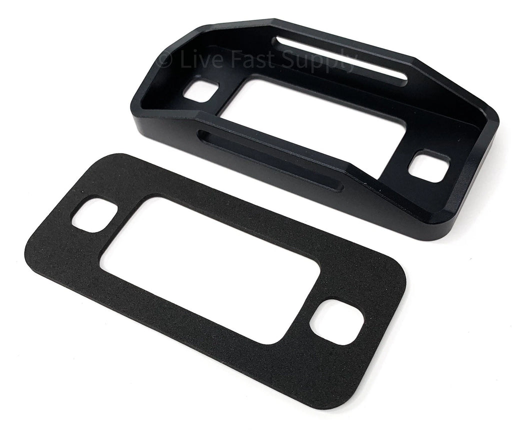Side Marker Bezels Raised Black Aluminum Pair for 1970–1977 Ford Bronco