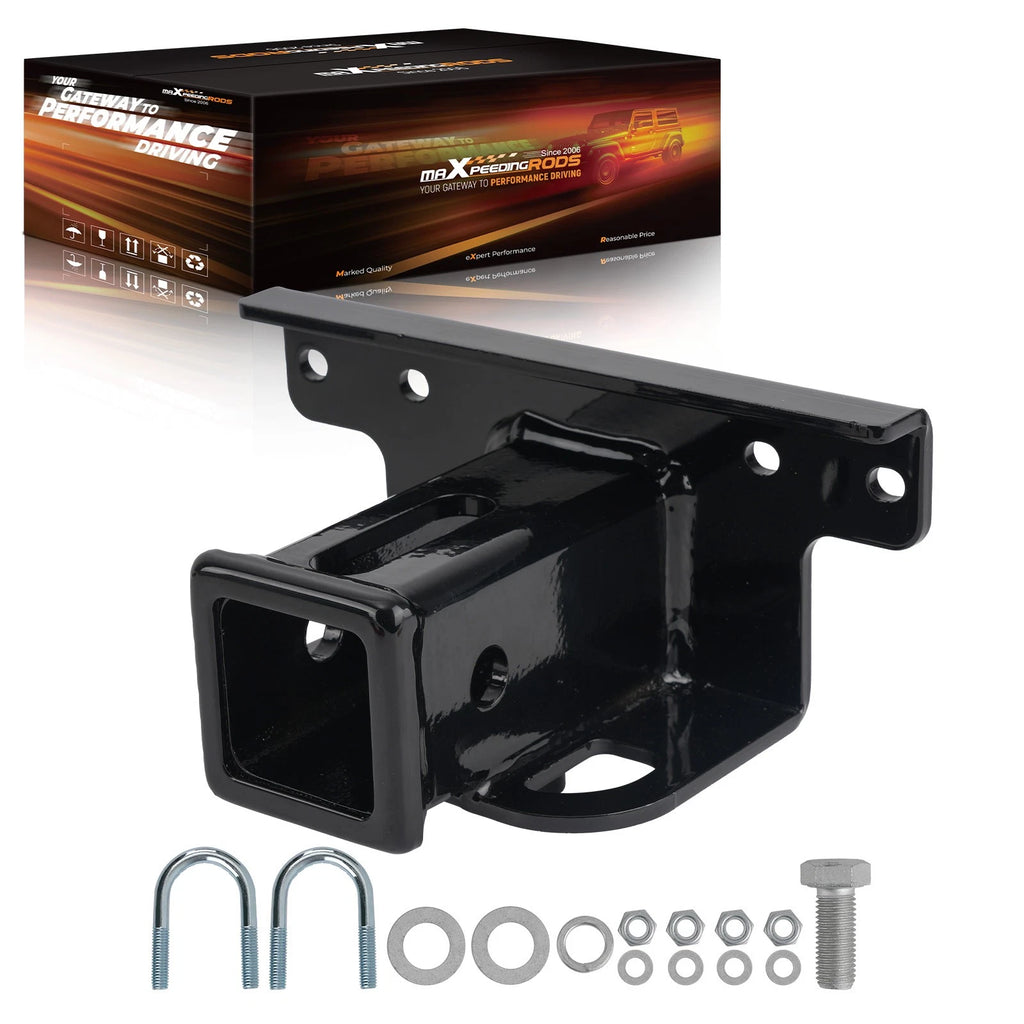 Rear Trailer Hitch Kit 2" Receiver for Yamaha Grizzly 700 2007-19 Powder Coated