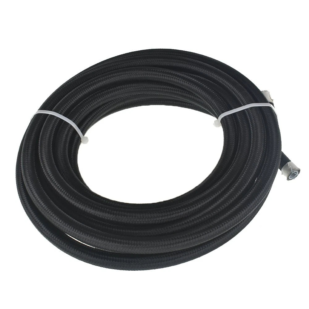 20FT Nylon E85 PTFE Fuel Line Hose Kit with 10 Fittings 8AN