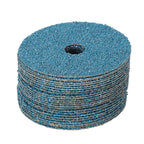 Set of 25 Zirconia Resin Fiber Grinding Discs 5” x 7/8”