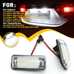 2X Full LED License Plate Light for Subaru Forester WRX Legacy (2013–2021)