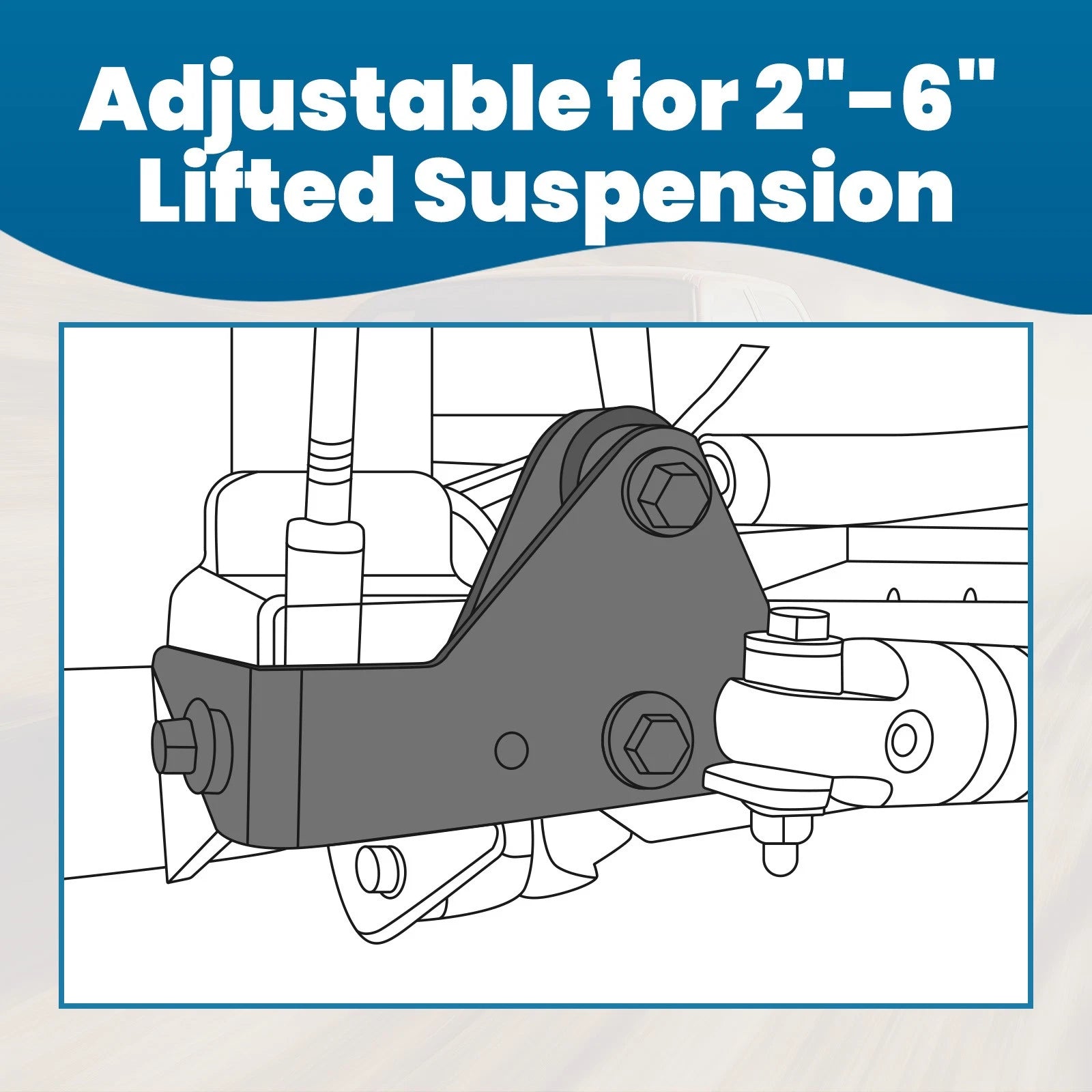Panhard Bar Drop Bracket for Dodge Ram 2500 3500 4WD (2003–2023)