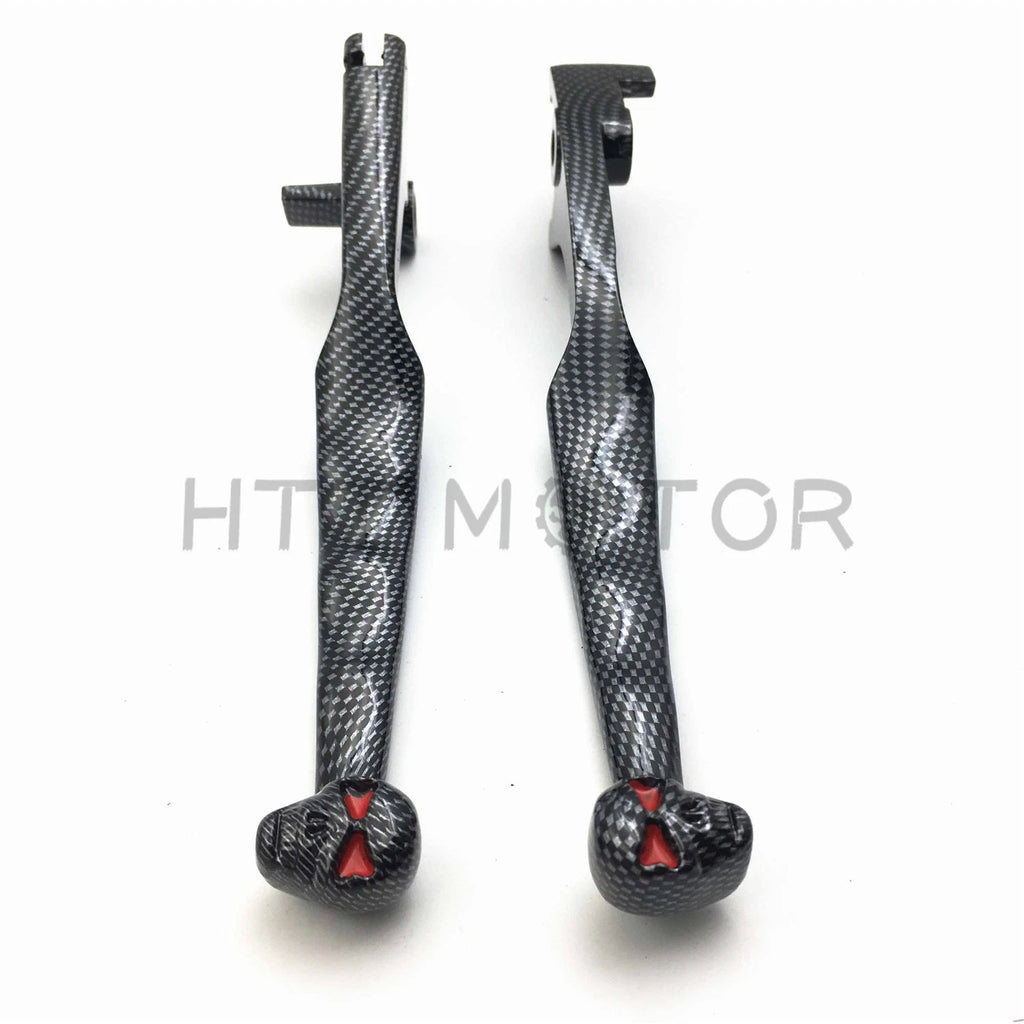 Skull Carbon Levers for Suzuki Intruder Volusia Marauder 800 Boulevard C50 M50