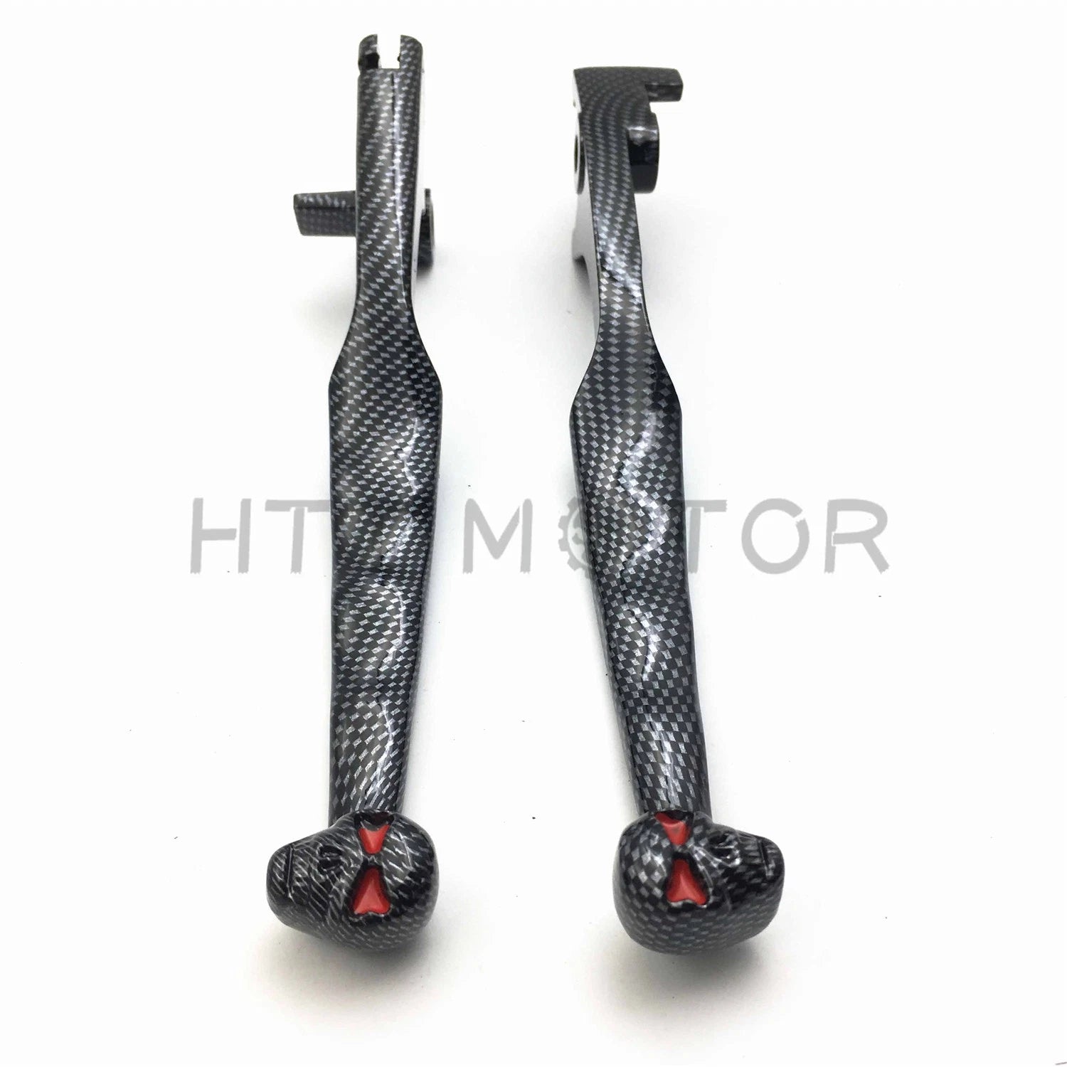 Skull Carbon Levers for Suzuki Intruder Volusia Marauder 800 Boulevard C50 M50