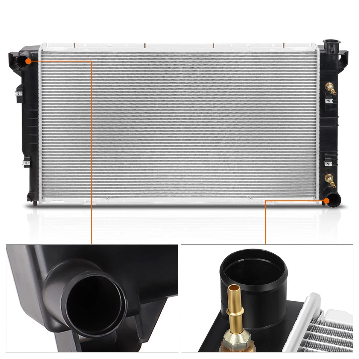 Full Aluminum Radiator for Dodge Ram 2500/3500 8.0L (1994–2002) DPI-1555