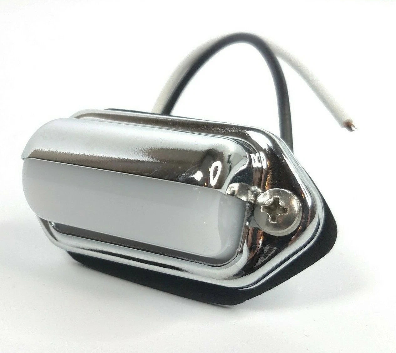 License Plate Light Replacement Chrome Lens for Hot Rod Universal (Universal)