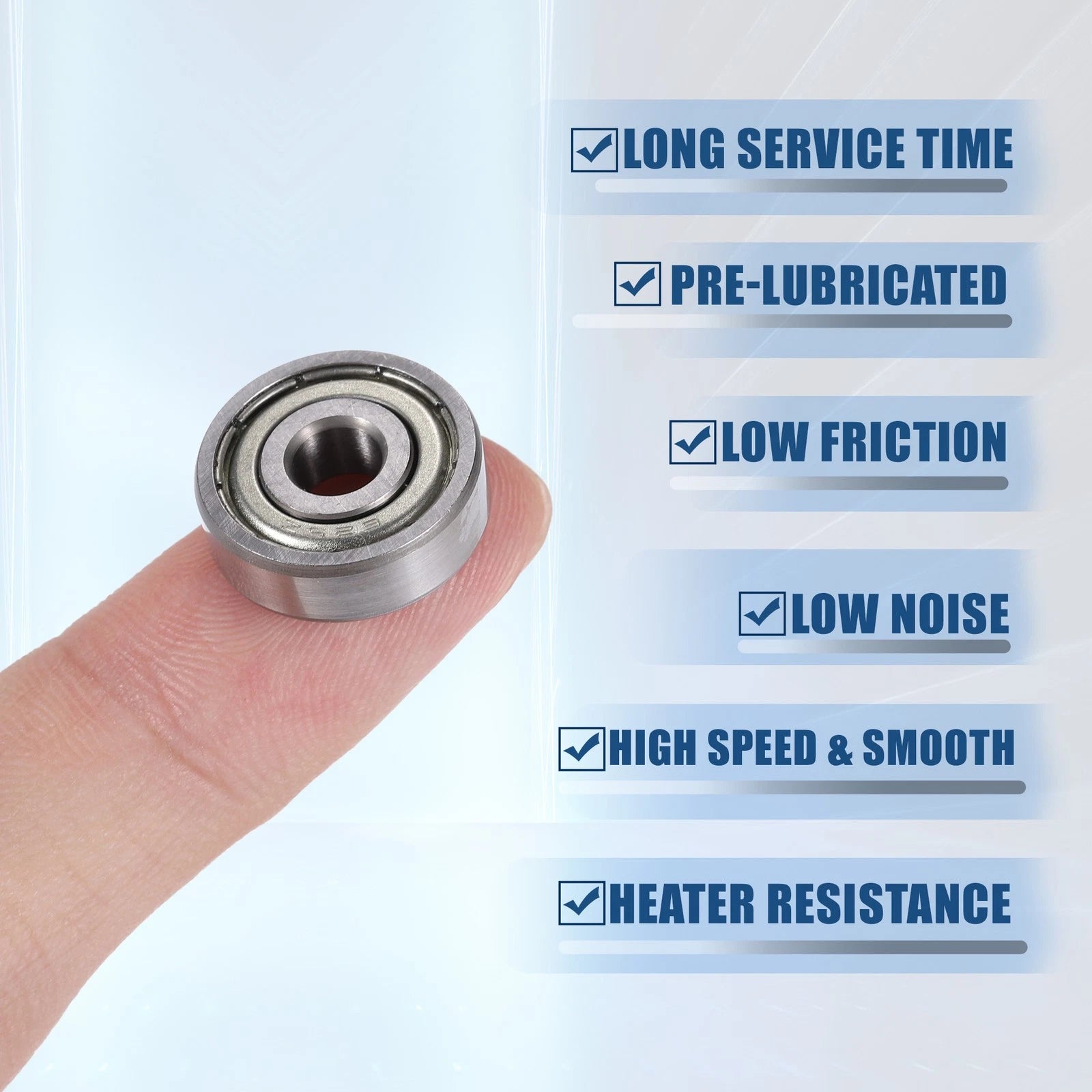 5 Pcs 625ZZ Deep Groove Ball Bearings for Various Models (5x16x5mm)
