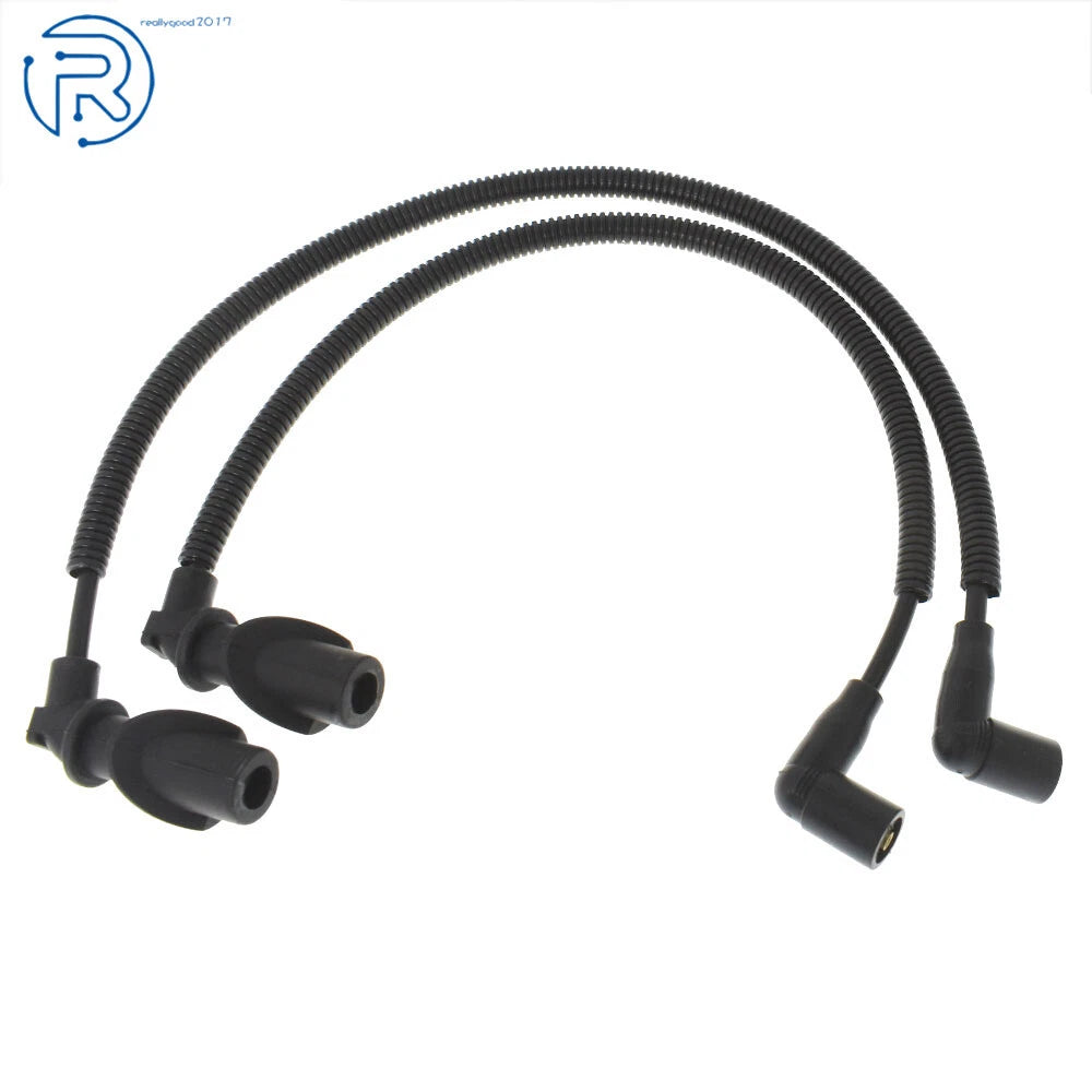 2X Ignition Coil Spark Plug Cap & Wire for Polaris RZR XP (2008–2014)